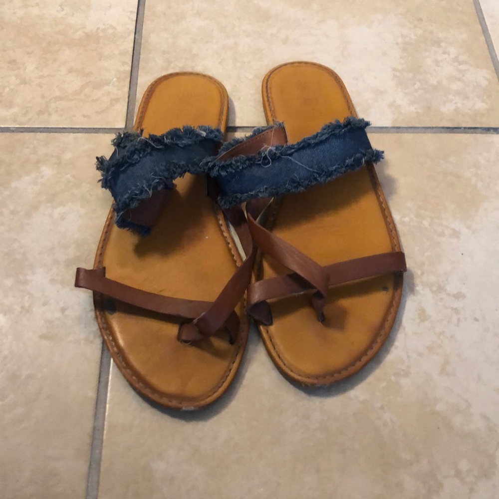 Brown & Denim Sandal